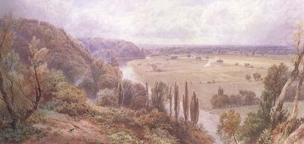 The Thames from Cliveden (mk46), Myles Birket Foster,RWS